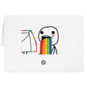 Puking Rainbows Cards (Back Horizontal)