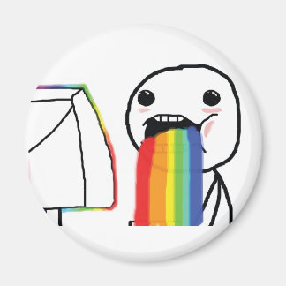 Puking Rainbows Magnet