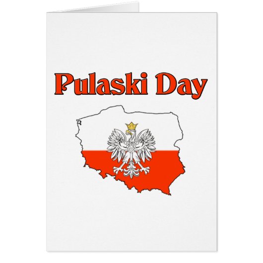 Pulaski Day. Cards (Front)