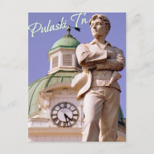 Pulaski TN Sam Davis Statue Postcard