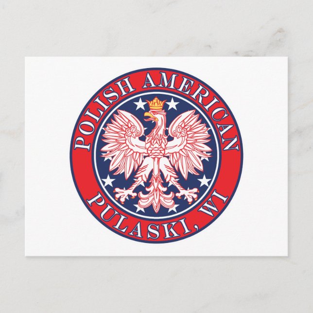 Pulaski Wisconsin Polish Postcard (Front)