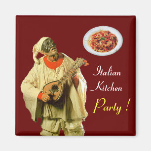 PULCINELLA ITALIAN KITCHEN PARTY ,red Magnet