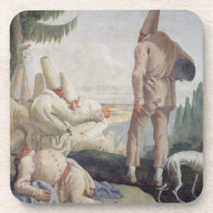 Pulcinella on Holiday Beverage Coaster