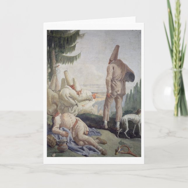 Pulcinella on Holiday Card (Front)