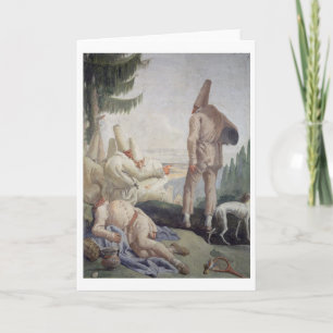 Pulcinella on Holiday Card