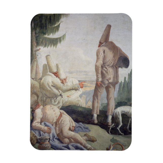 Pulcinella on Holiday Magnet (Vertical)