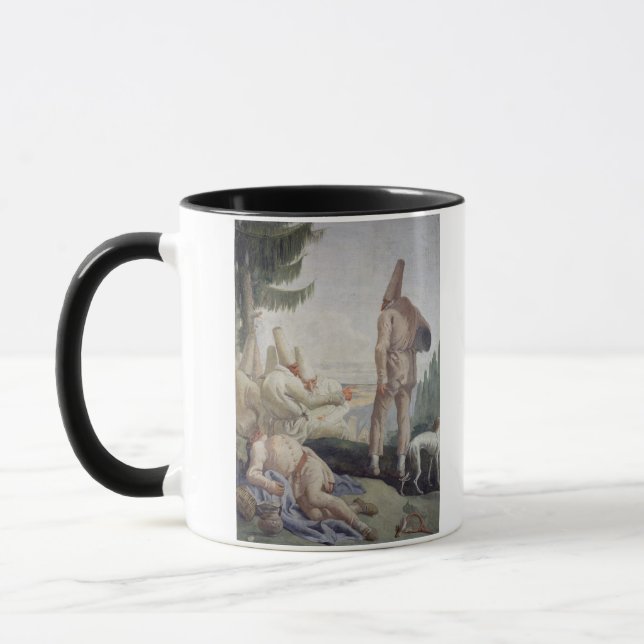 Pulcinella on Holiday Mug (Left)