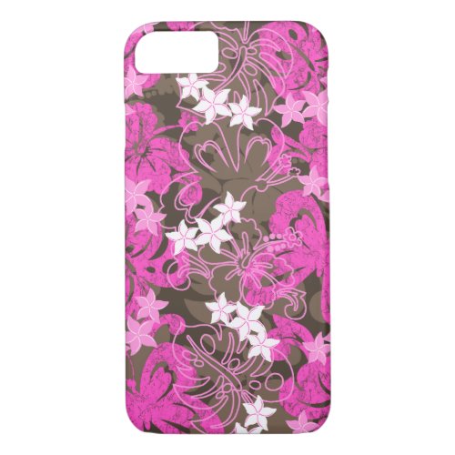 Pulelehua Butterfly Hibiscus Hawaiian iPhone 87 Case