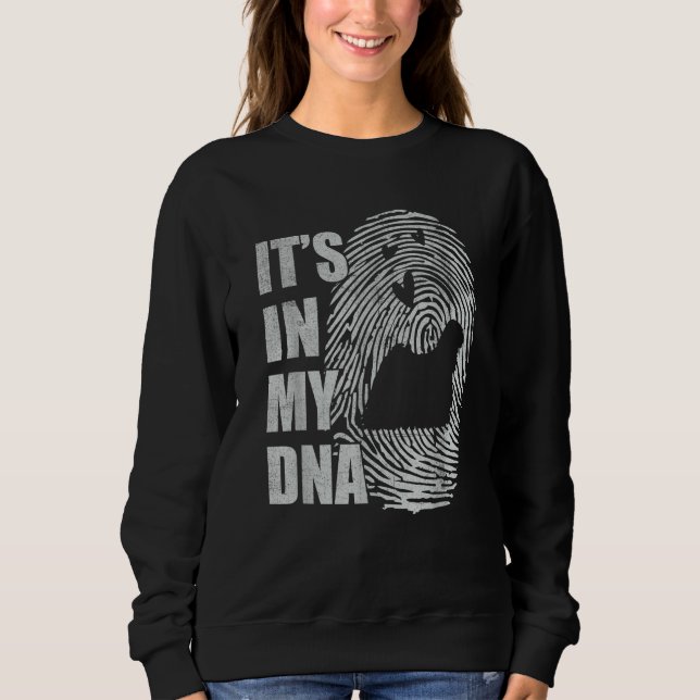 Puli DNA Dog Mom Dad Dog Sweatshirt (Front)