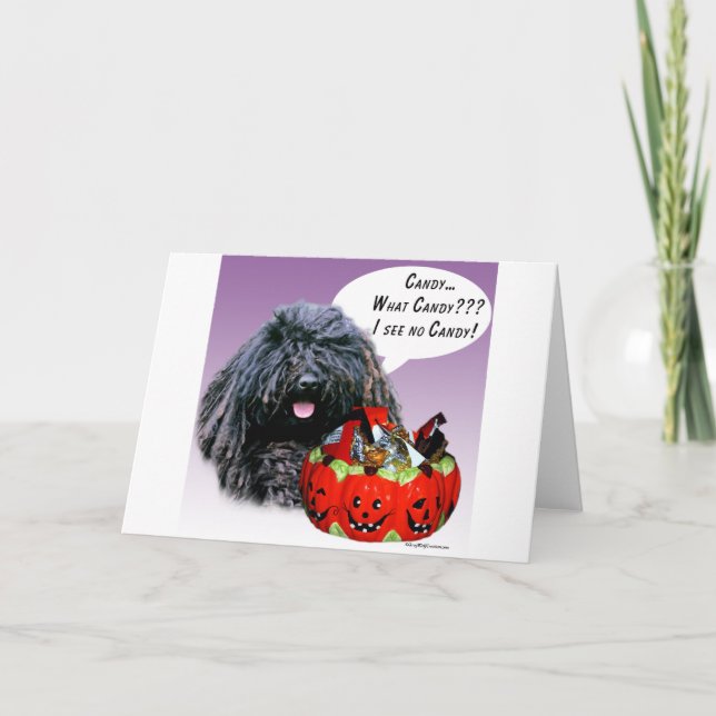 Puli Halloween Candy Card (Front)