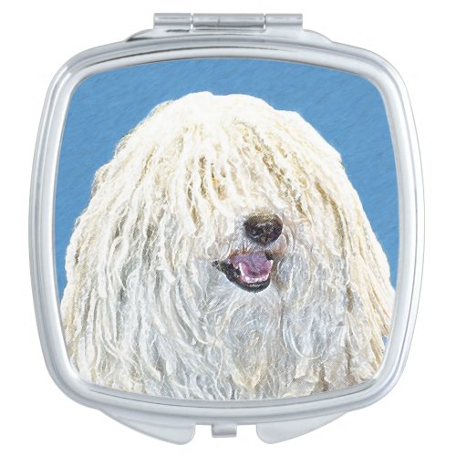 Puli Painting _ Cute Original Dog Art Compact Mirror