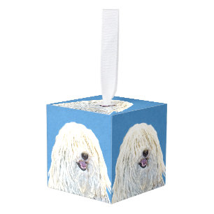 Puli Painting - Cute Original Dog Art Cube Ornament