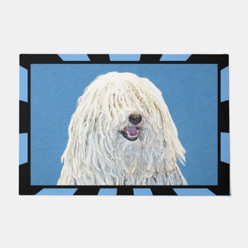 Puli Painting _ Cute Original Dog Art Doormat