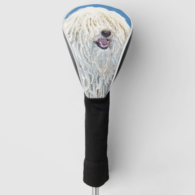 Puli Painting - Cute Original Dog Art Golf Head Cover (Front)