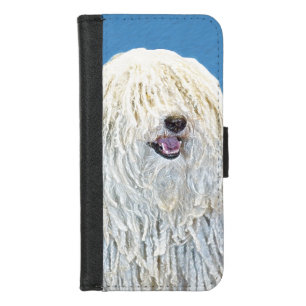 Puli Painting - Cute Original Dog Art iPhone 8/7 Wallet Case