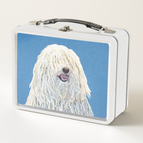 Puli Painting _ Cute Original Dog Art Metal Lunch Box