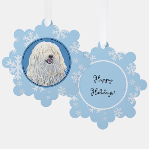 Puli Painting _ Cute Original Dog Art Ornament Card