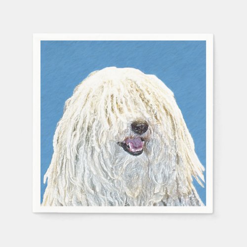 Puli Painting _ Cute Original Dog Art Paper Napkins