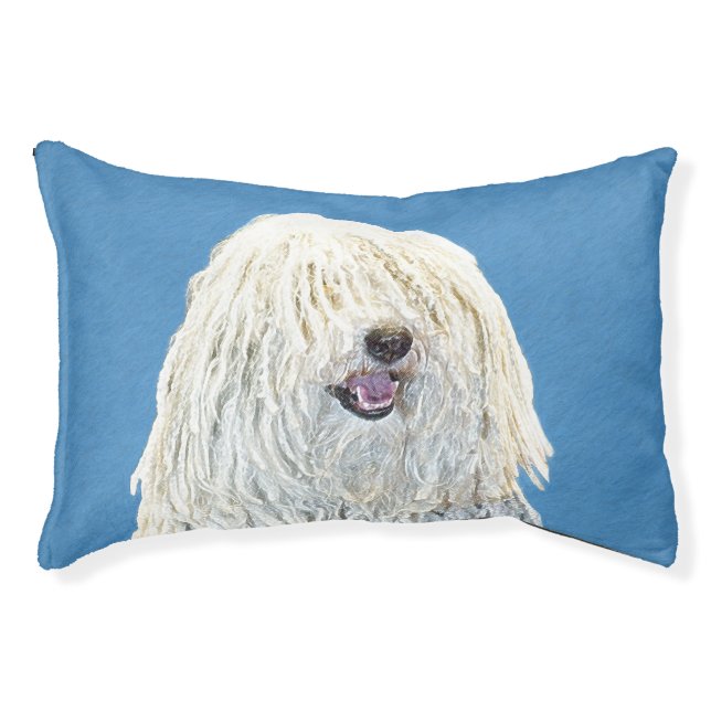 Puli Painting - Cute Original Dog Art Pet Bed (Front)