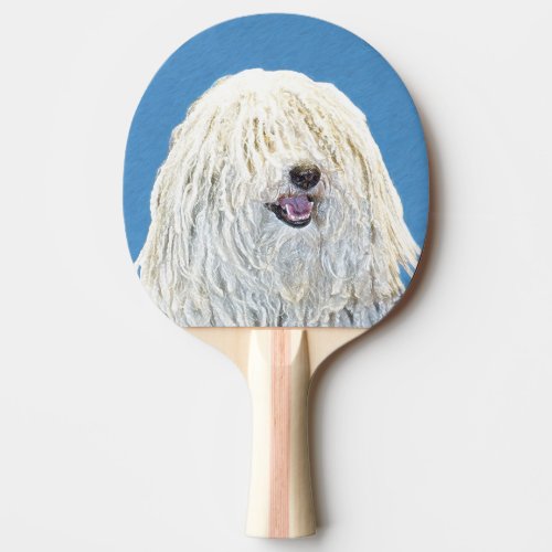 Puli Painting _ Cute Original Dog Art Ping Pong Paddle