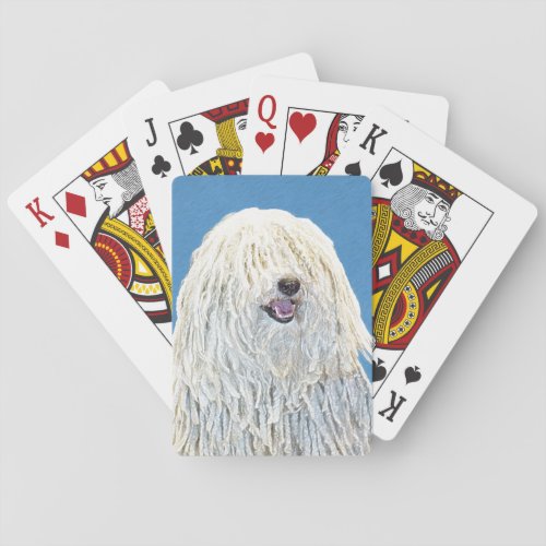 Puli Painting _ Cute Original Dog Art Playing Cards