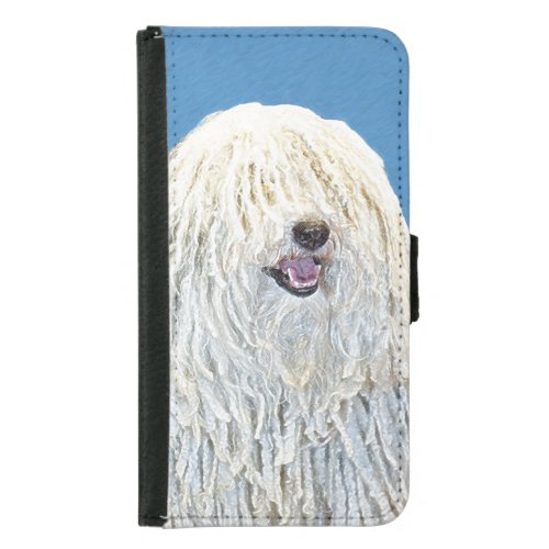 Puli Painting _ Cute Original Dog Art Samsung Galaxy S5 Wallet Case