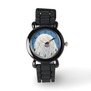 Puli Painting - Cute Original Dog Art Watch