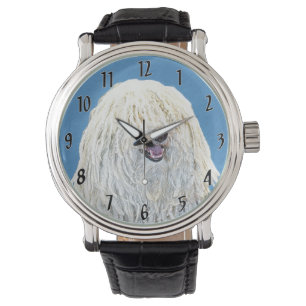 Puli Painting - Cute Original Dog Art Watch