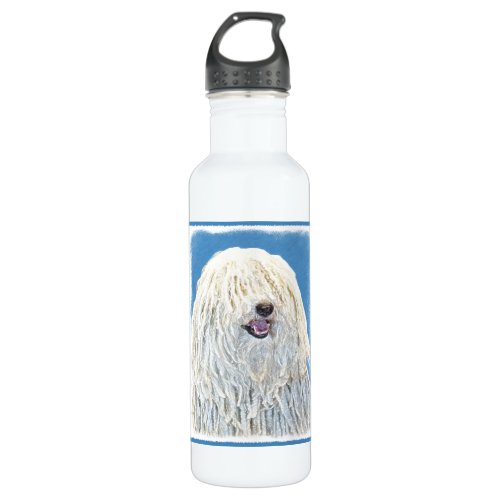 Puli Painting _ Cute Original Dog Art Water Bottle