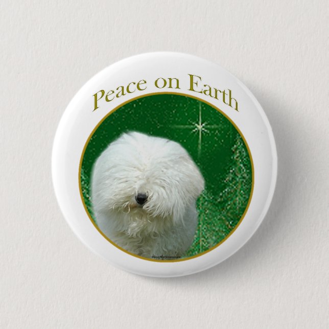 Puli Peace Button (Front)