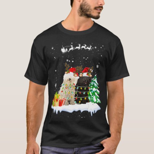 Puli Reindeer Xmas Light Christmas Ornaments Xmas  T_Shirt