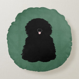Puli Round Throw Pillow
