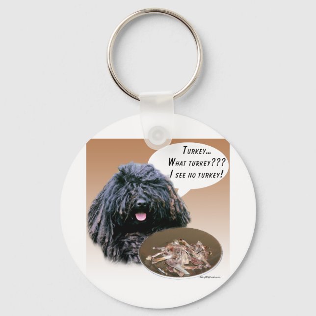 Puli Turkey Keychain (Front)