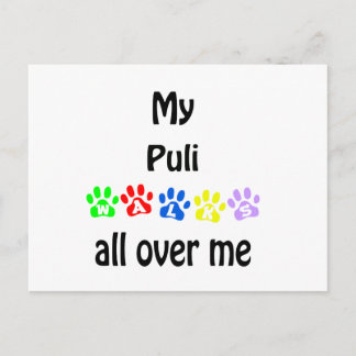 Puli Walks Design Postcard