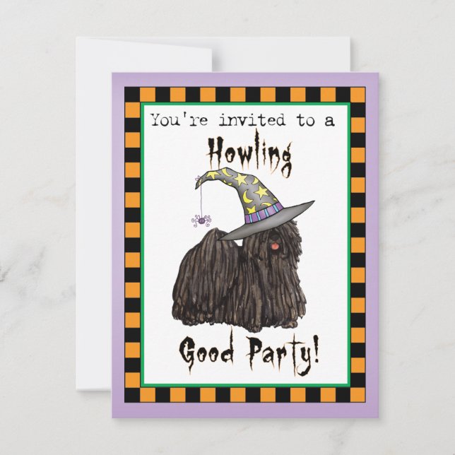 Puli Witch Invitation (Front)
