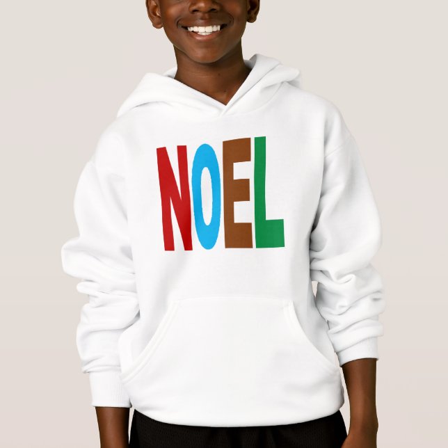 PULL   A CAPUCHE   NOEL  COULEURS HOODIE (Front)