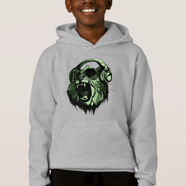 Pull DJ Cat Hoodie (Front)