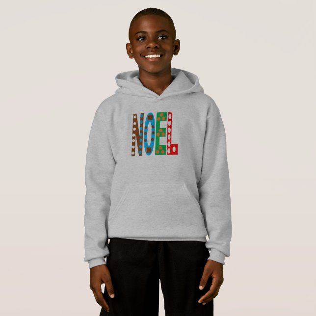 PULL  HANES  NOEL  BONBONS HOODIE (Front Full)