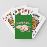 Pull My Finger Funny Playing Cards For Grandpa at Zazzle