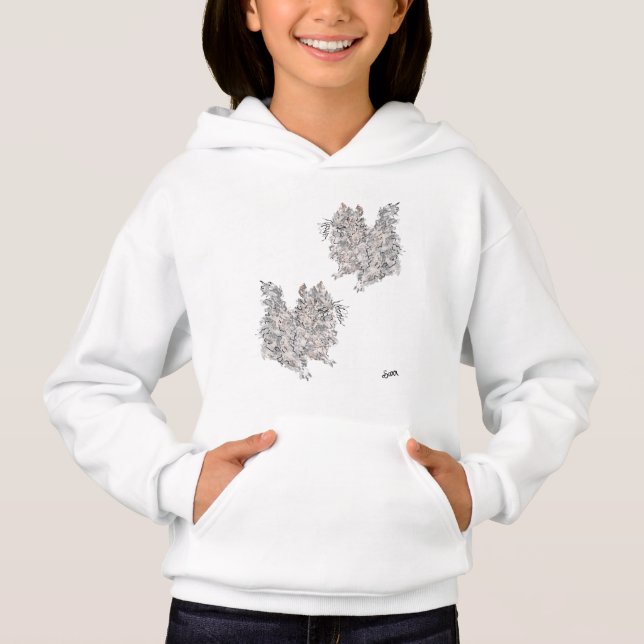 Pull Over Hoodie :  Squirrels Day Out (Front)