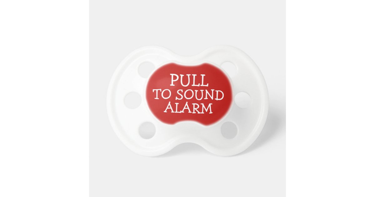 Pull To Sound Alarm Funny Pacifier