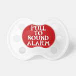 Pull To Sound Alarm | Red Pacifier at Zazzle