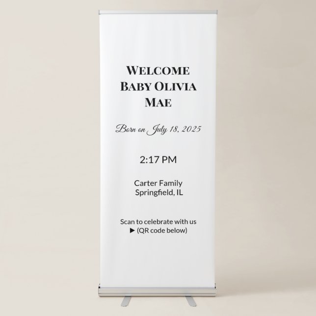 Pull Up Banners: Adjustable, Portable, Print-Ready Retractable Banner (Front)