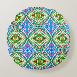 Pulled Bubble Fun / Greenleaf / Mirror / Kids Round Pillow