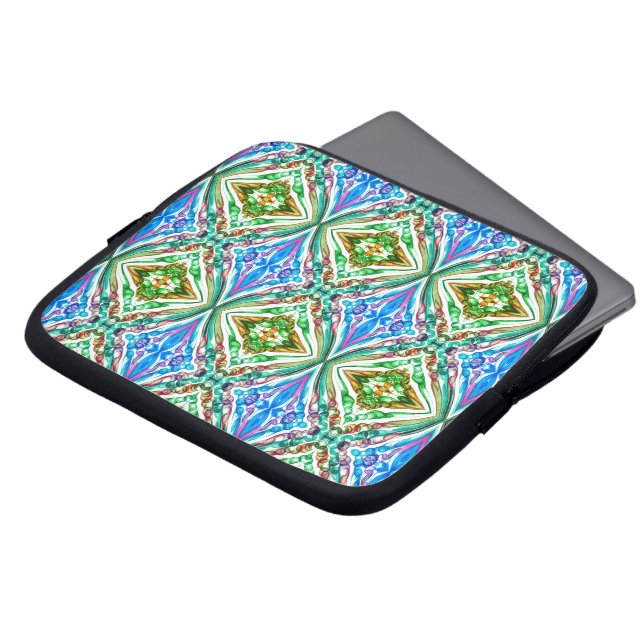 Pulled Bubble Fun / Greenleaf / Mirror / Laptop Sleeve (Front Top)