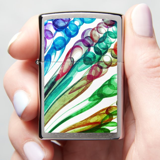Pulled Bubble Fun / Greenleaf / Zippo Lighter (In Hand)