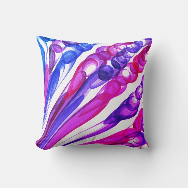 Pulled Bubble Fun / Miami / Throw Pillow (Front)