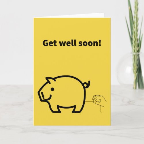 Pulled Ham String _ Get Well  Card