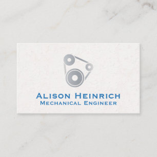 Pulley System Mechanical Parts Business Card