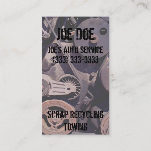 Customizable Pulleys Business Card Template